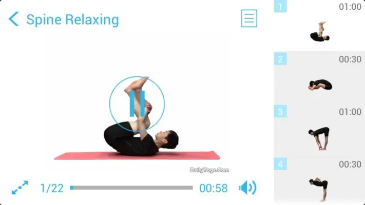 Daily Yoga for Back android App screenshot 5